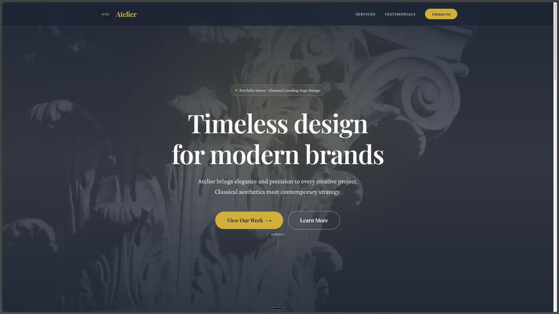 Atelier website Demo