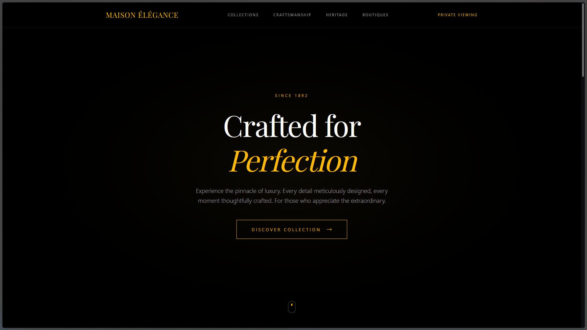 Luxury website Demo